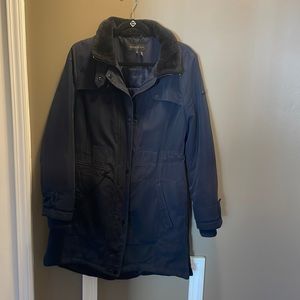 Donna Karen navy blue winter coat great condition